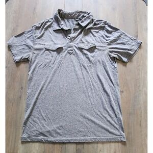 Brigade Operators Of Change Gray Polo Short Sleeve Shirt Fits As Men M